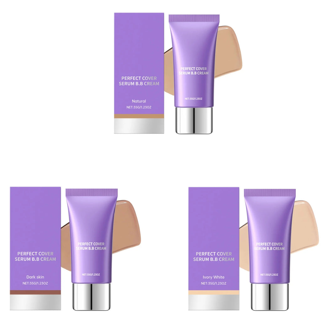 Perfect Cover BB Cream Cover Blemish Dark Circles Even Skin Tone Hydrate Lasting Natural Finish Beauty Hyaluronic Acid Concealer Oasis Select 3 Color