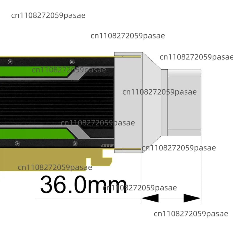 P4 T4 M4 L4 A2 GPU Universal Turbine High Speed Blower Fan Cooling Heatsink Cooler Oasis Select 4cm high airflow fan