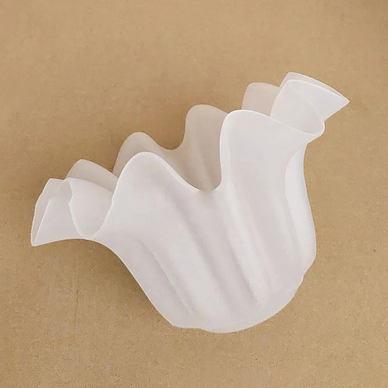 Acrylic Lily Lamp Shade Restaurant Chandelier Replacement Lampshade E27 Base DIY Wall Lamp Table Lamp White Plastic Lampshade Oasis Select