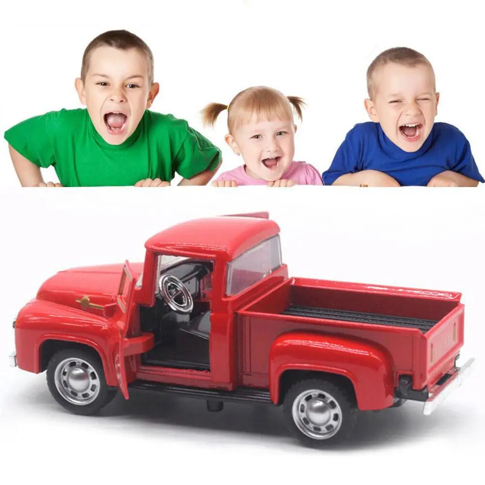 1/32 Vintage Red Diecast Metal Pull-Back Truck Toy | Kids Gift Diecast Truck Toy Oasis Select