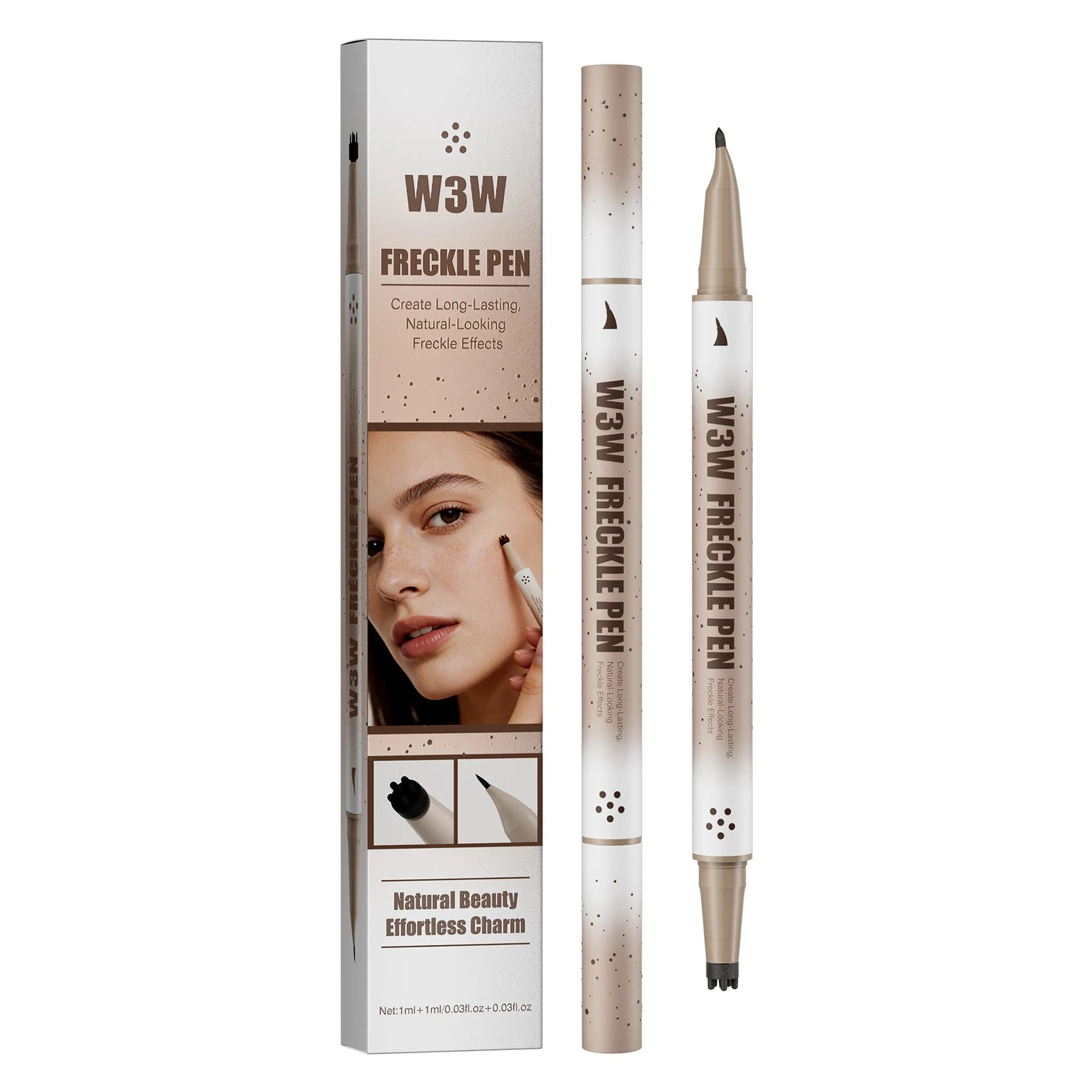 Waterproof Freckle Stamp Pen – Natural Faux Freckle Makeup