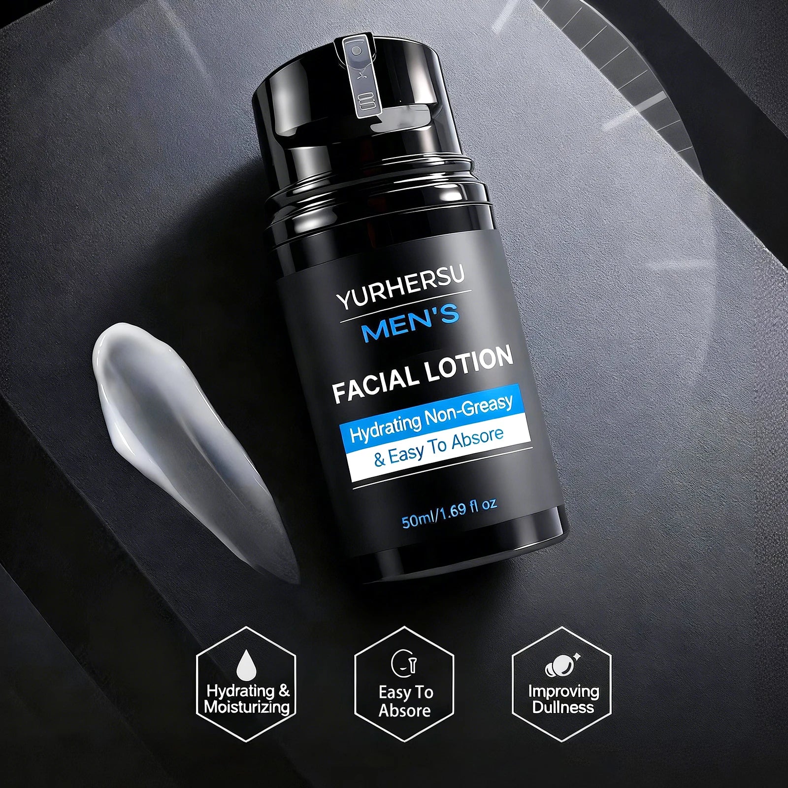 YURHERSU Men's Niacinamide Moisturizing Face & Body Lotion 50ml Men's Face Moisturizer Oasis Select