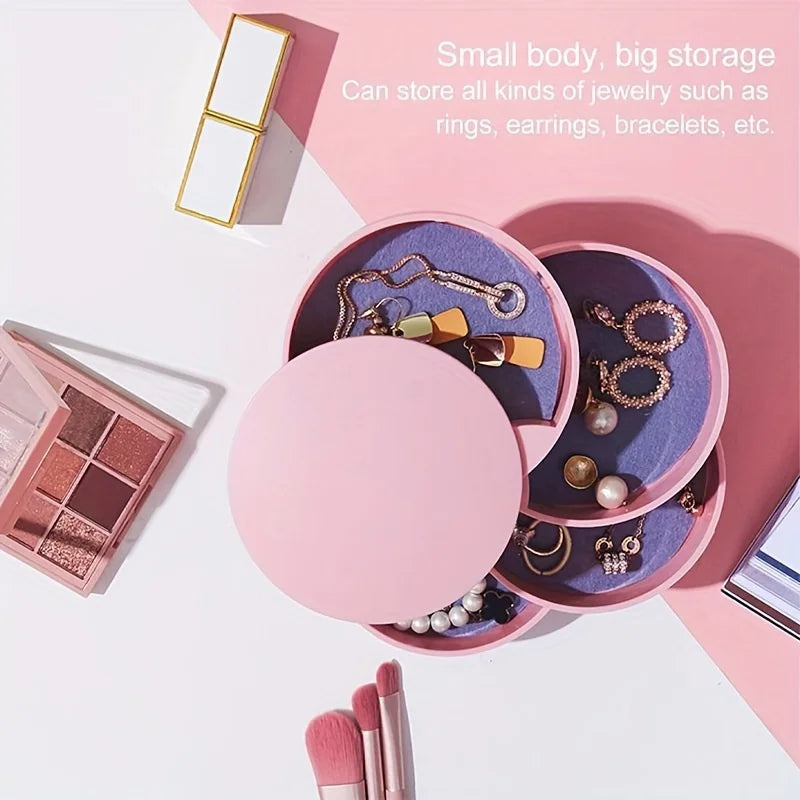 Multi-Layer Desktop Organizer with Lid - Perfect for Jewelry, Makeup & Hair Accessories Storage, Utility Hooks Oasis Select