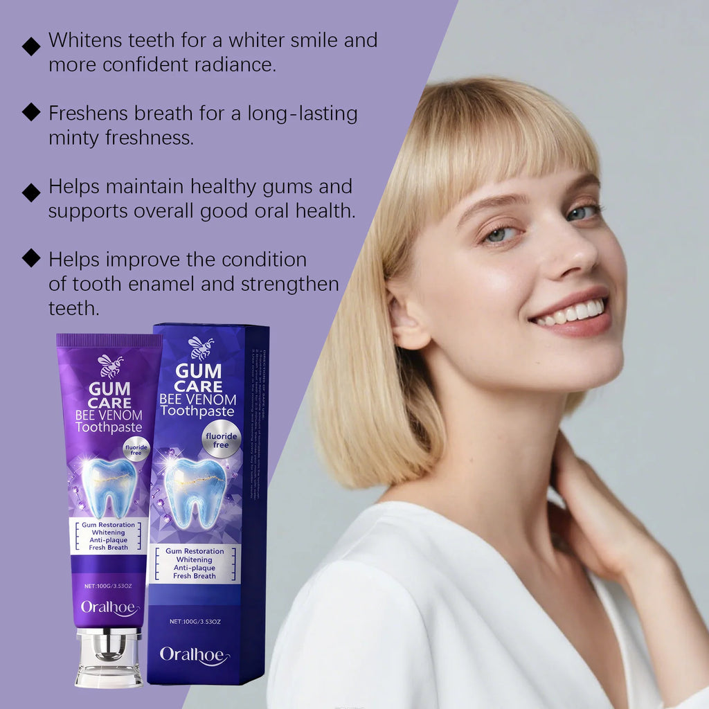 Propolis Toothpaste for Enamel Care Whitens Teeth Freshens Breath Protects Gums Strengthens Enamel Daily Oral Care Oasis Select