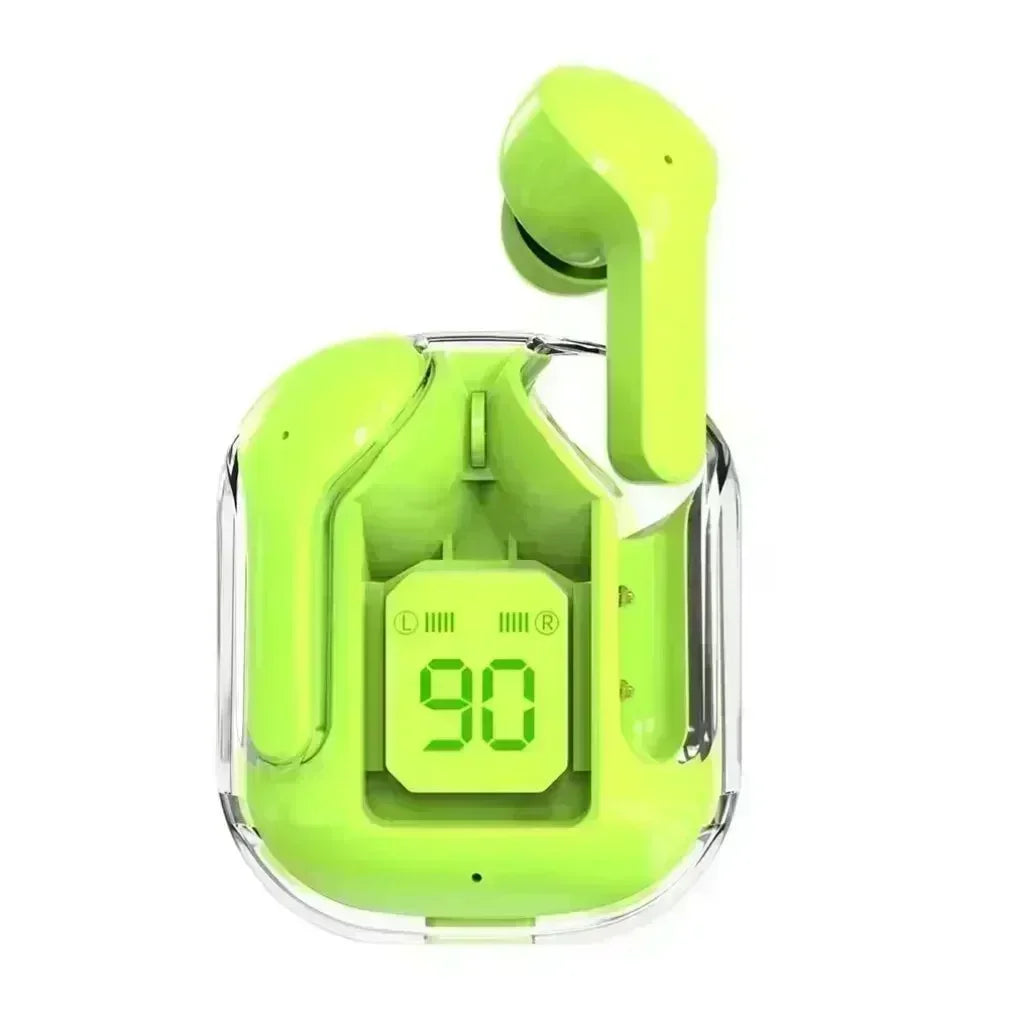 Original T2 TWS Transparent Wireless Bluetooth Headset HIFI Sound Wireless Earphones Bluetooth 5.3 Oasis Select green