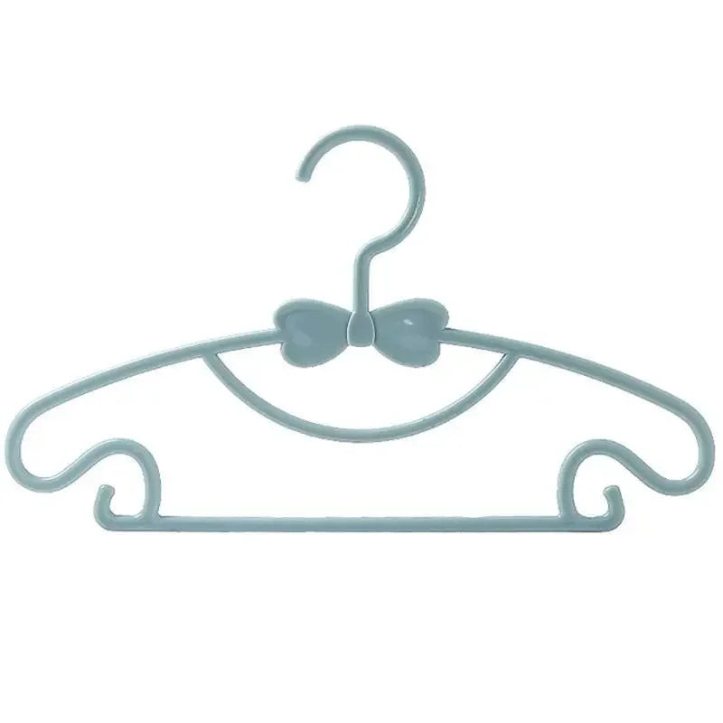 10-50PCS Kids Hangers Baby Clothes Hangers for Drying Child Hanger with Bow Design for Home Use Dry Wet Two Use Oasis Select