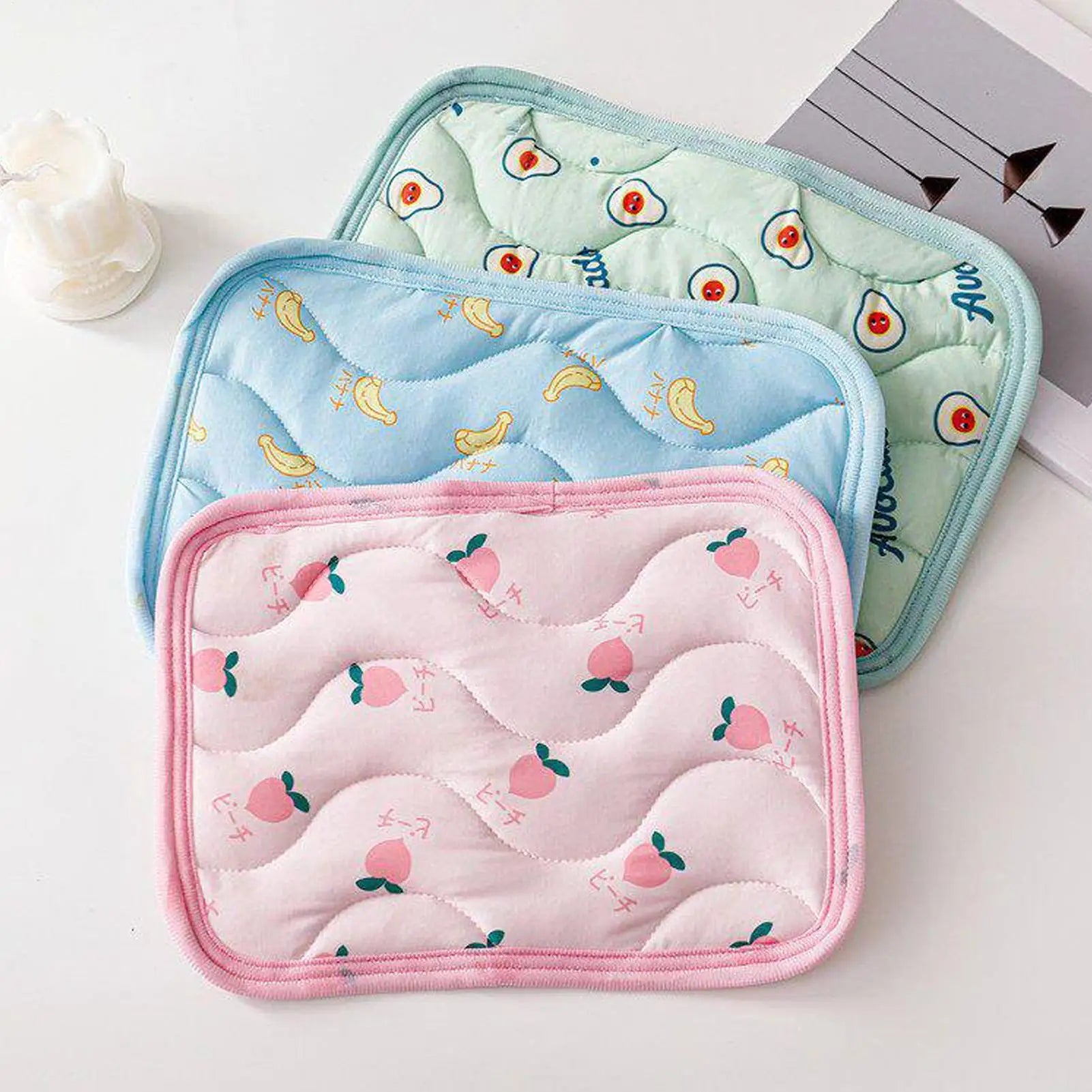 Summer Pet Cooling Mat Sleeping Bed Pet Cooling Blanket Portable Pet Cooling Mat Ice Cushion For Small Animals Pet supplies Oasis Select Green