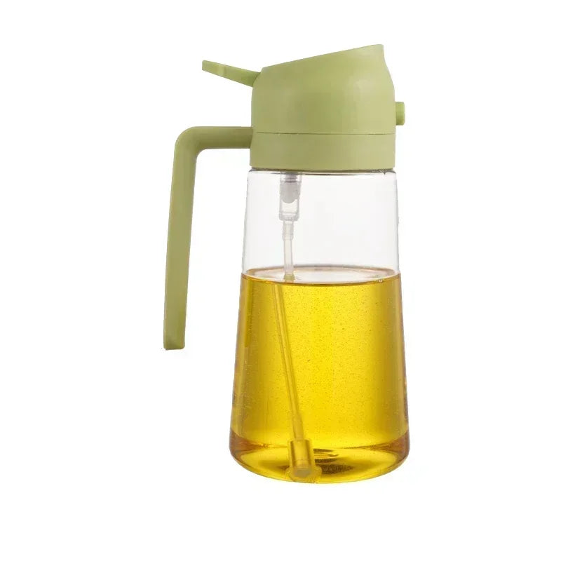 Olive Spray Dispenser Oil Dispenser Bottle for One Kitchen Oil Spray Oil Polisher Bottle Kitchen Storage for Camping Bbq Baking Oasis Select Green-500ml-Plastic