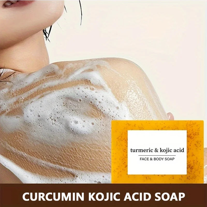 10PCS Handmade Turmeric Acid Soap, Three in One, Turmeric Acid Bath Moisturizing Soap, Suitable for Both Men and Women Oasis Select
