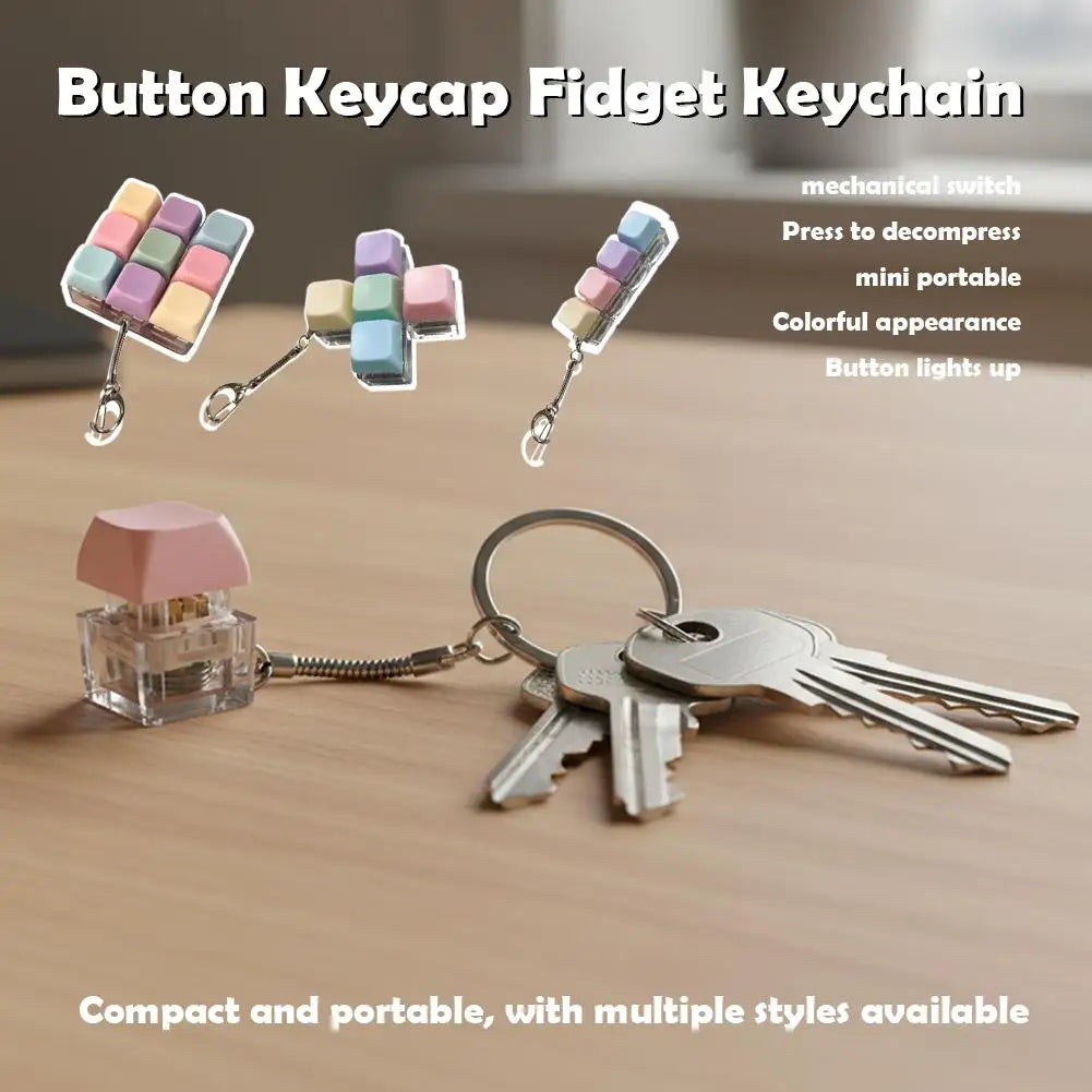Press Keyboard Key Toy Decompression 1/4/5/9 Keyboard For Adults Antistress Toys Anti Stress Finger Keyboard Games Keychain ﻿ Oasis Select