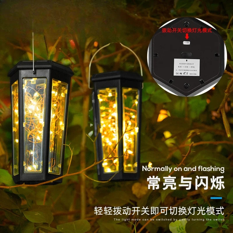 Solar Lamps Light Up Automatically When It Gets Dark. Outdoor Lamps Are Inserted for Garden and Courtyard Atmosphere Decoration Oasis Select