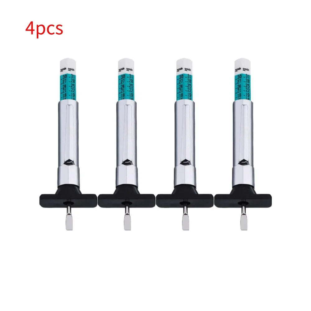 25mm Car Tyre Measuring Pen Universal Tire Tread Pattern Depth Measuring Tool AutomotiveTire Depth Feeler Gauge Tire Ruler Oasis Select 4pcs