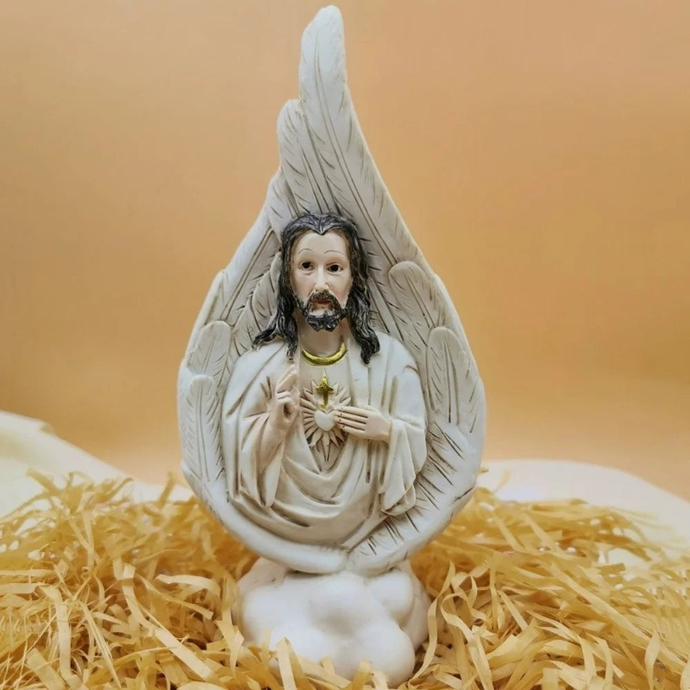 Christmas Jesus Birth Scene Ornament Christmas Decoration Holy Family Crafts Statue Resin Figurine Centerpieces Desktop Decor Oasis Select Style 3