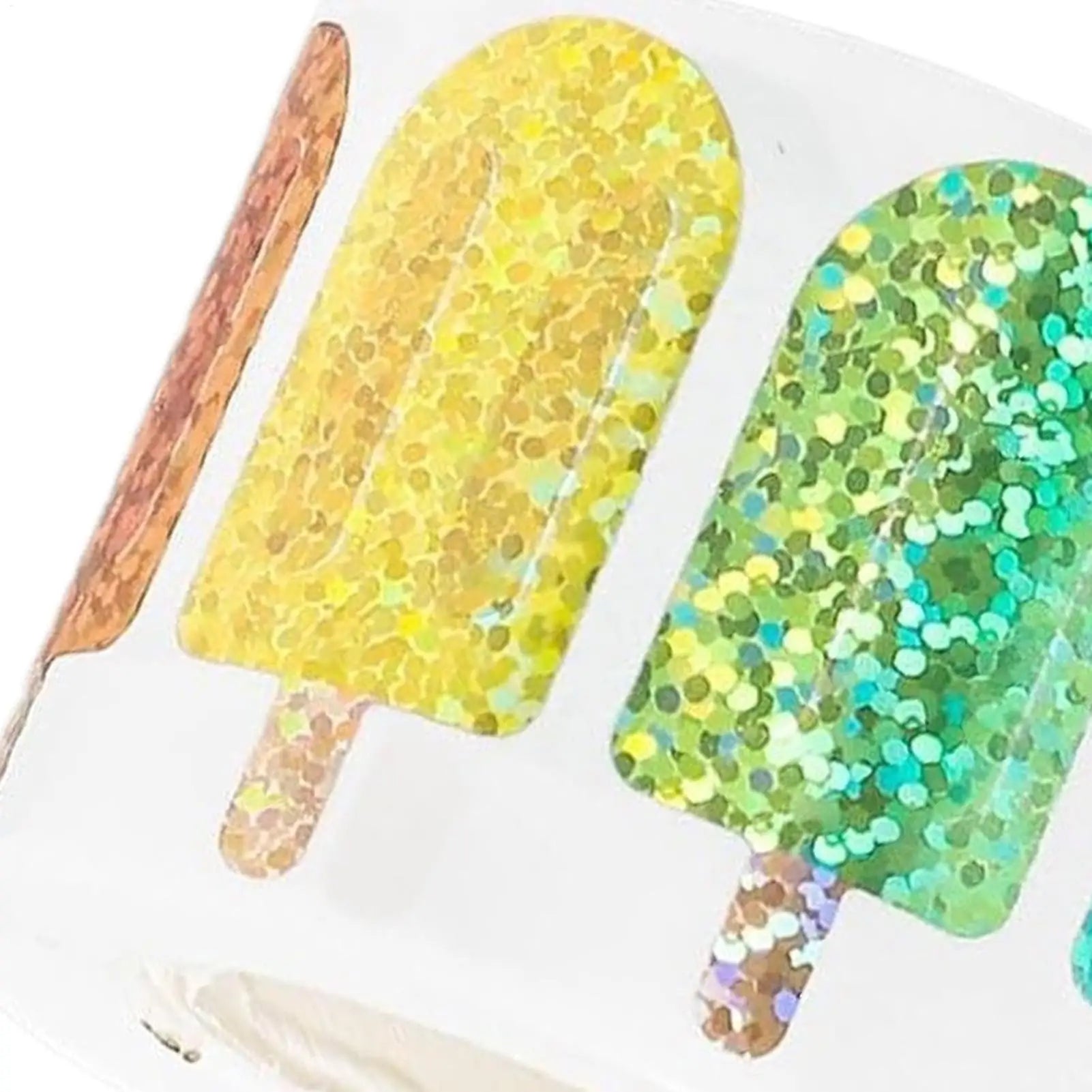 500Pcs Popsicles Pattern Summer Vibes Drinkware Decor Self-Adhesive Stickers Party Vibes Decor For Gift Card Box Decor Stickers