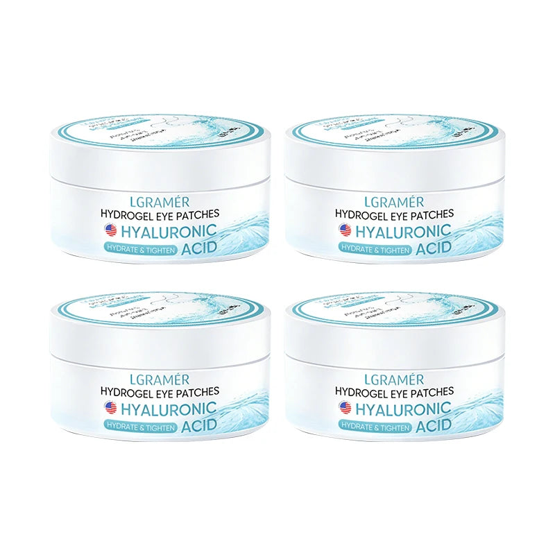 LGRAMER Hyaluronic Acid Under Eye Patches – 60 Collagen Pads