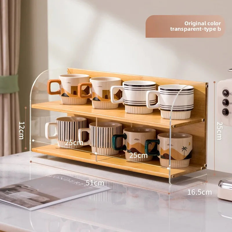Light luxury cup holder, dining table, water cup rack, coffee cup storage, water bar, desktop mug, tea cup rack. Oasis Select Primary TM B
