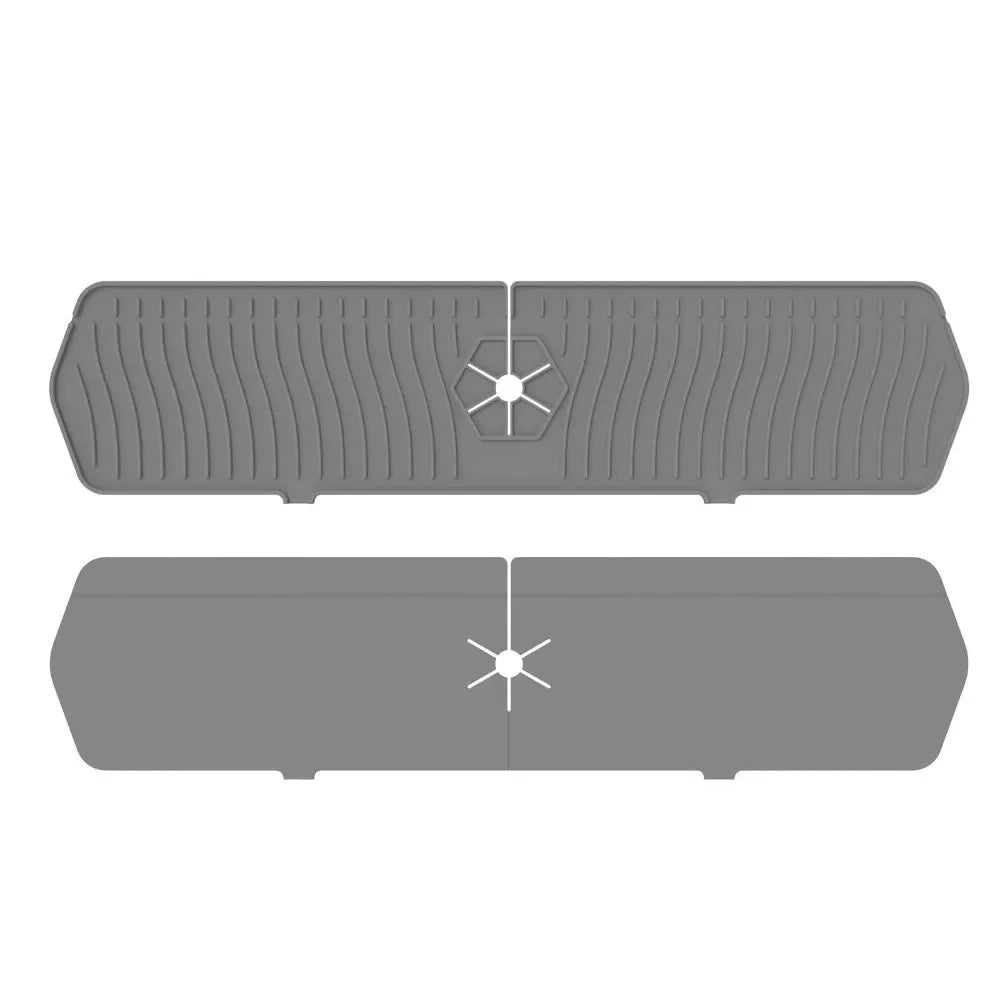 Durable Silicone Sink Splash Guard Foldable Splashproof Faucet Mat Multi-functional Flexible Sink Tray for Kitchen Oasis Select