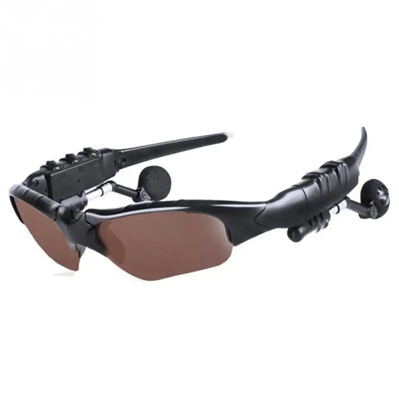 Glasses Headset Stereo Earphones Wireless Headset with Mic Glasses Sunglasses for Driving Cycling Sports Headphones Oasis Select Brown