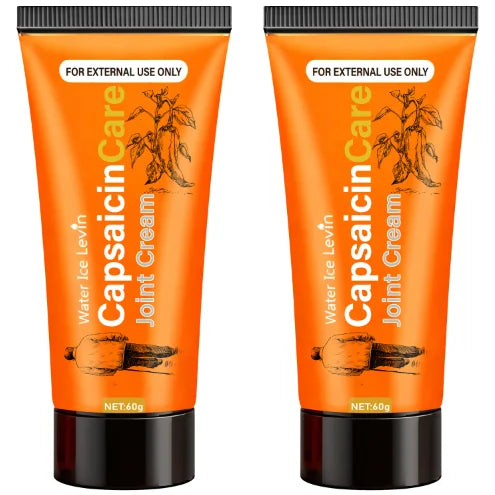 Capsaicin Care Joint Cream for Targeted Relief & Moisturizing with Glucosamine & Vitamin C. Oasis Select Orange 60g