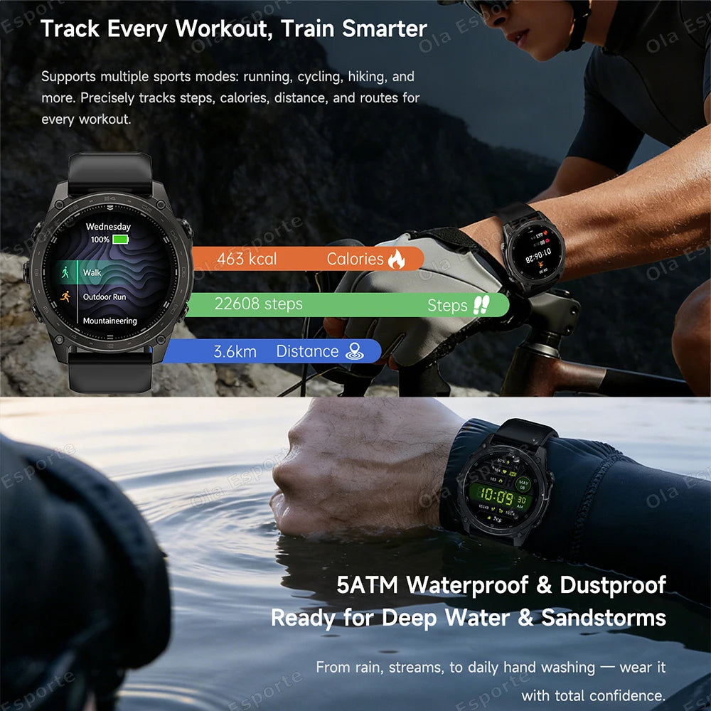 Ola Esporte HW12 Smart Watch – AMOLED, Bluetooth Call, 5ATM