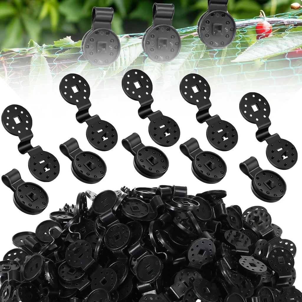40/60 PCS Black Round Shade Cloth Clips Heavy Duty Plastic Fasteners for Sunshade Net Bird Netting Fabric Connectors Oasis Select