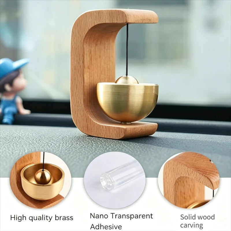 Hanging Decorations Japanese Wooden Wind Chimes Wireless Doorbell Entrance Door Bell Decorative Wind Bell for Home Opening Oasis Select