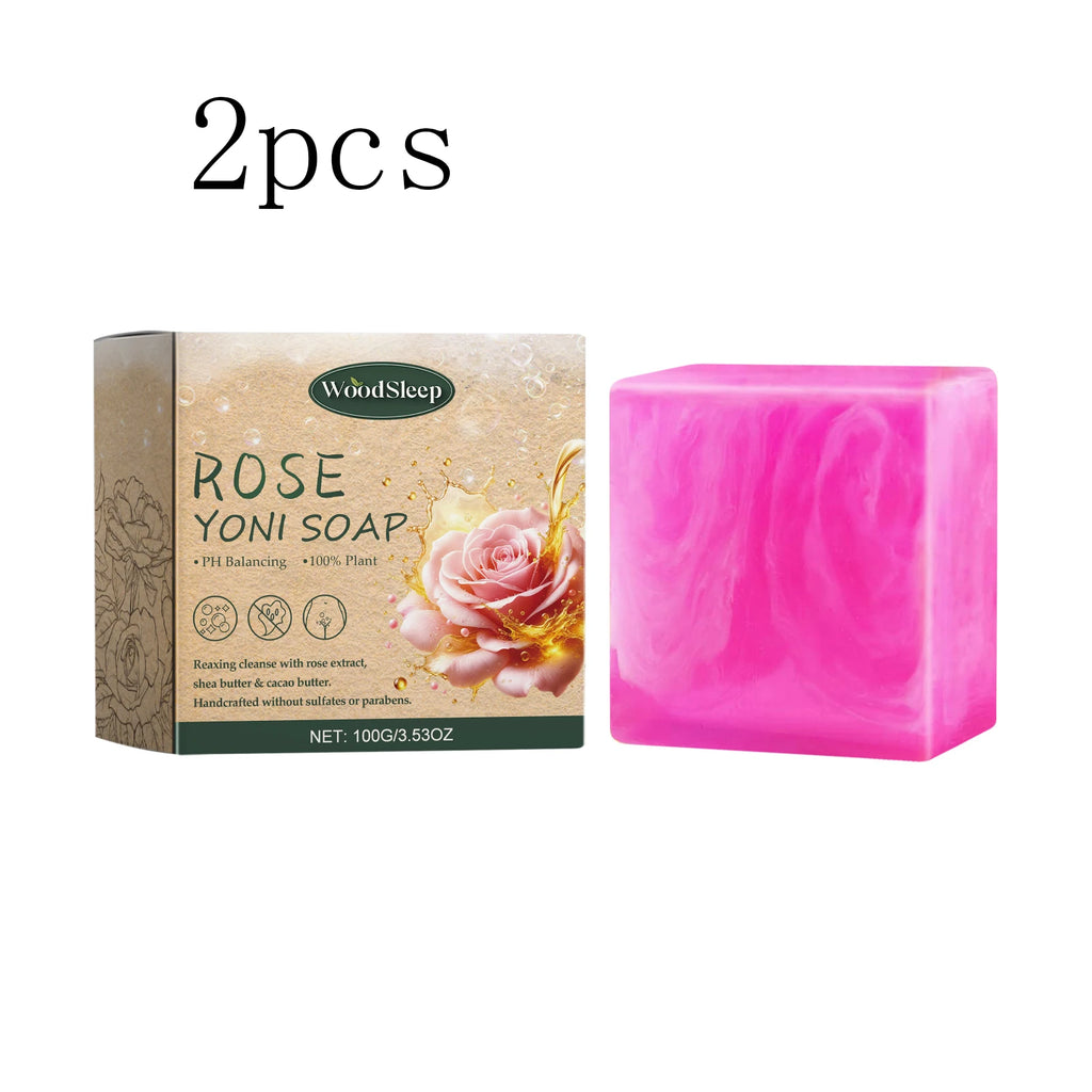 WoodSleep Rose-scented soap: for feminine intimate care, female skin care, bathing and cleansing, relieving odors and itching. Oasis Select 200g boxed