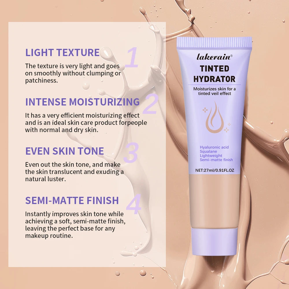 Lakerain Tinted Hydrator Buildable Coverage Intense Moisturizing Even Skin Tone Semi-matte Finish Makeup Moisturizing Cream Oasis Select