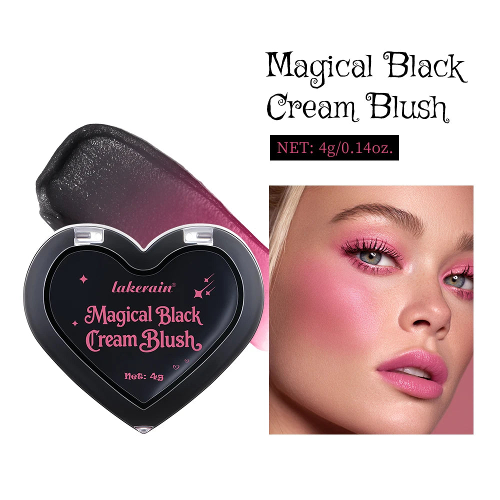 Magic Black PH Color-Changing Cream Blush | Cheeks Lips Eyes Color-Changing Cream Blush Oasis Select 1pcs