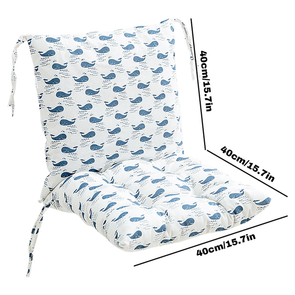 Printed Cotton Chair Cushion – Thick Dining & Home Seat Pad Chair Seat Cushion Oasis Select