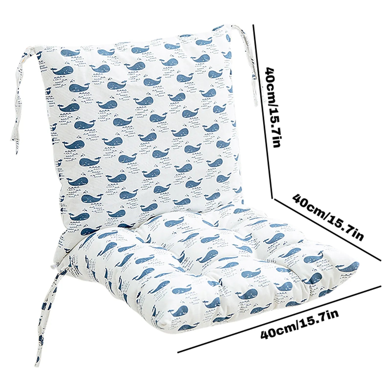 Printed Cotton Chair Cushion – Thick Dining & Home Seat Pad Chair Seat Cushion Oasis Select