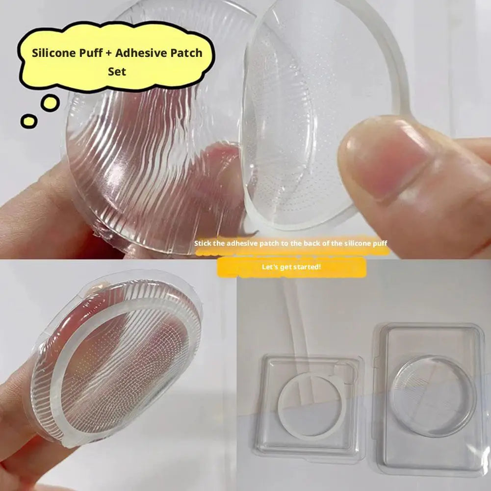 Microneedle Patch + Silicone Puff – 0.25mm Facial Skin Care Microneedle Skin Patch Oasis Select