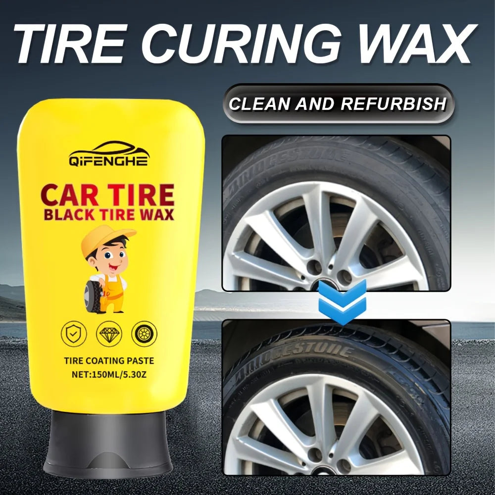 Tire Shine Blackening Paste – Gloss & UV Protection for All Vehicles