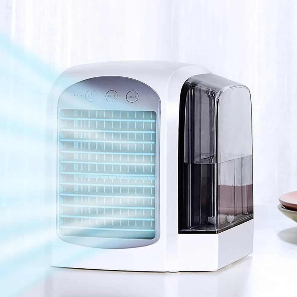 USB Air Conditioner 3 Gear Water-Cooled Air Cooling Machine Personal Portable Desktop Fan 380ml Tank Cooling Fan for Home Office Oasis Select