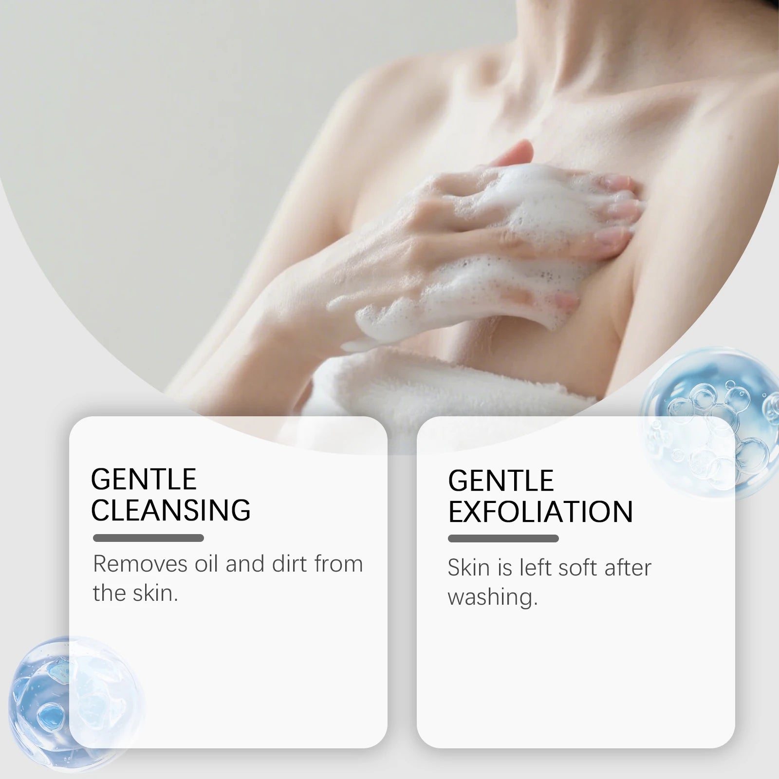 Gentle Exfoliating Lemongrass Soap Herbal Fragrance Daily Bath, Moisturizes and Cleanses Skin, Removes Impurities Skincare Soap Oasis Select