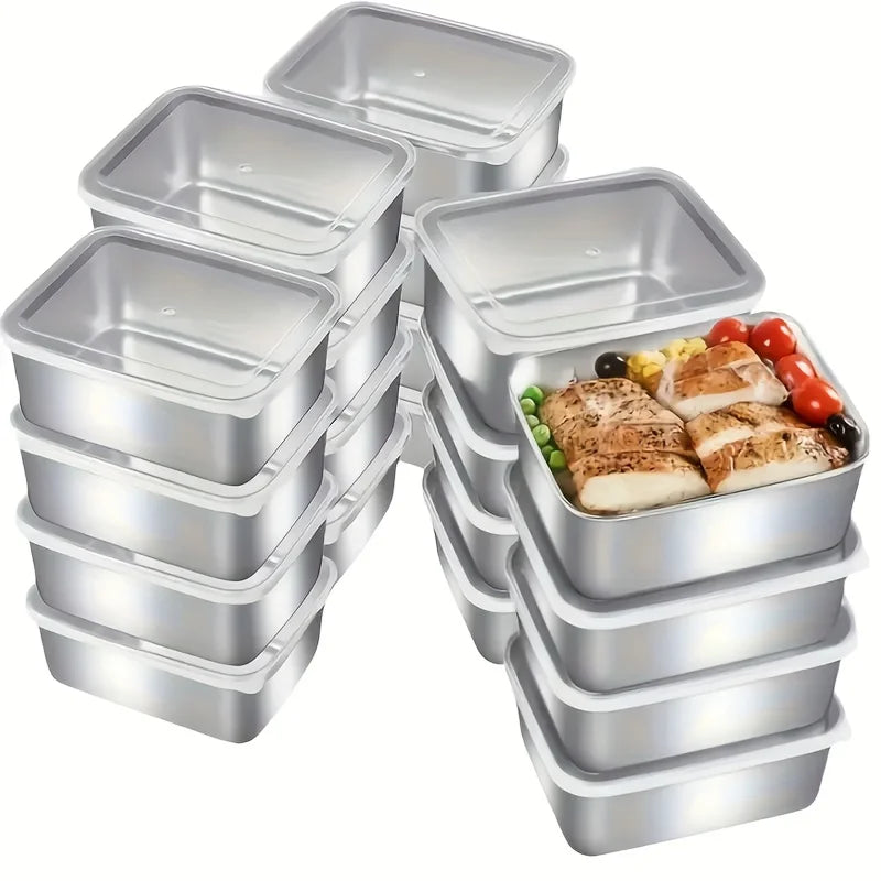 Stainless Steel Food Storage Containers 6/12pcs, Leak-Proof Stackable with Lids,for Meal Prep Camping Home,Kitchen Organizer Set Oasis Select