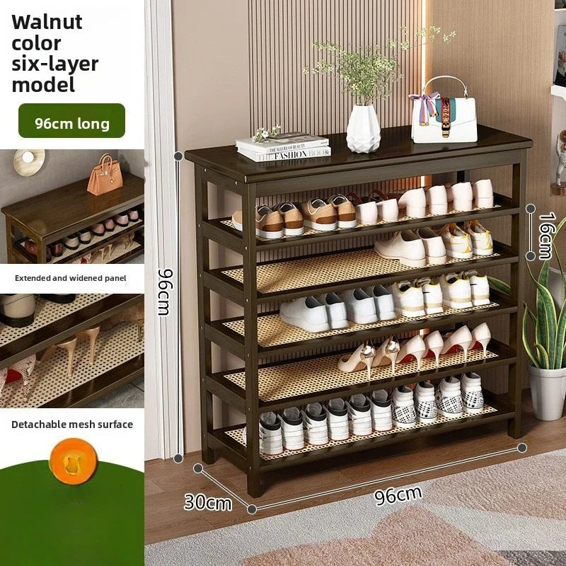 Multi-functional Household shoe cabinet, shoe rack, dustproof shoe change stool, entrance stool integrated space-saving storage Oasis Select Brown P