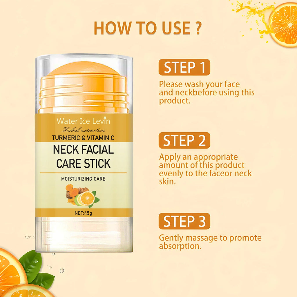 Turmeric&Vitamin C Neck Facia Care Wrinkle Lines Lifting Whitening Tighten Double Chin Anti-age Rejuvenation Skin Care Product Oasis Select