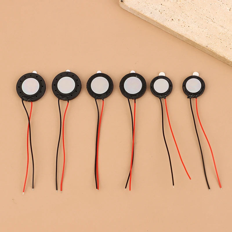 New Sale 2Pcs Round 8 Ohm 1W Speaker 8ohm 15MM/18MM/20MM Loud Speakers Tablet Mobile Phone Trumpet Horn Small Loudspeaker Audio Oasis Select