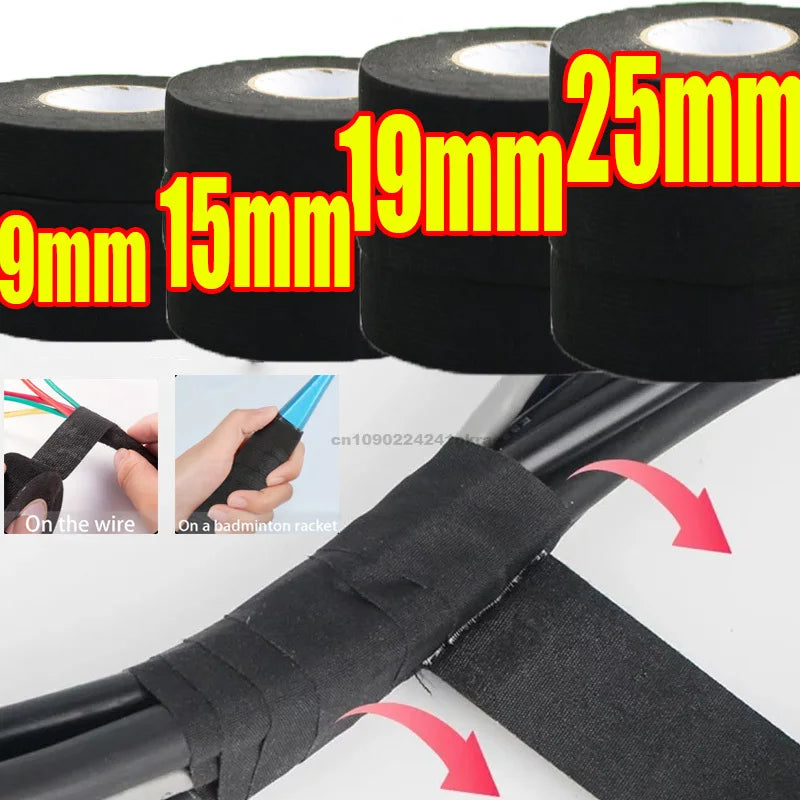 Sound Absorbing Tape Black Adhesive Electrical Soundproof Tape Electric Insulation Tape Automotive Fabric Cloth Tapes Oasis Select
