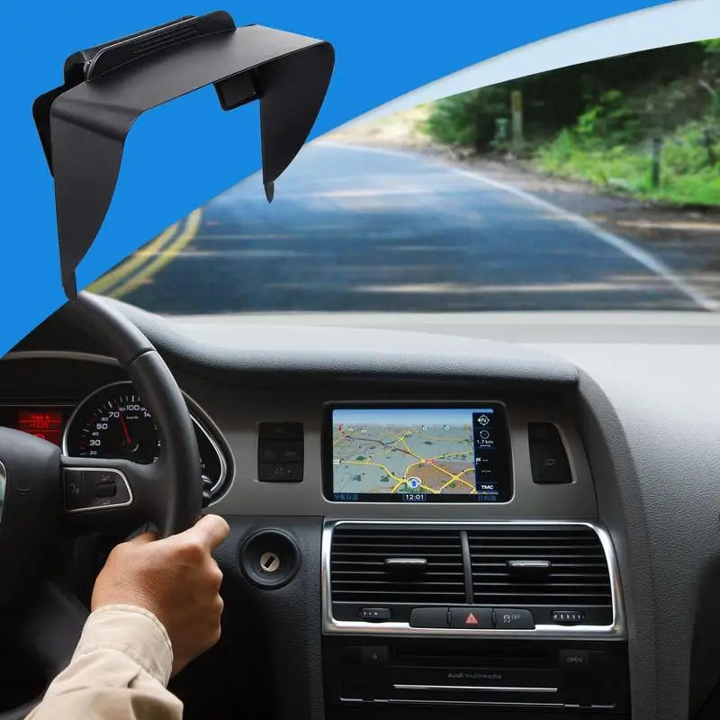 GPS Sun Shade Cover Sun Protection And Anti-UV Anti-reflective Universal GPS Navigator Sunshade For 6 And 7 Inches GPS Oasis Select