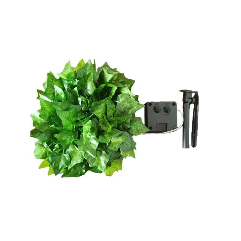 Solar LED Light String - Simulated Climbing Ivy & Cherry Blossom, Rattan Style Copper Wire Lights for Courtyard Decor Oasis Select