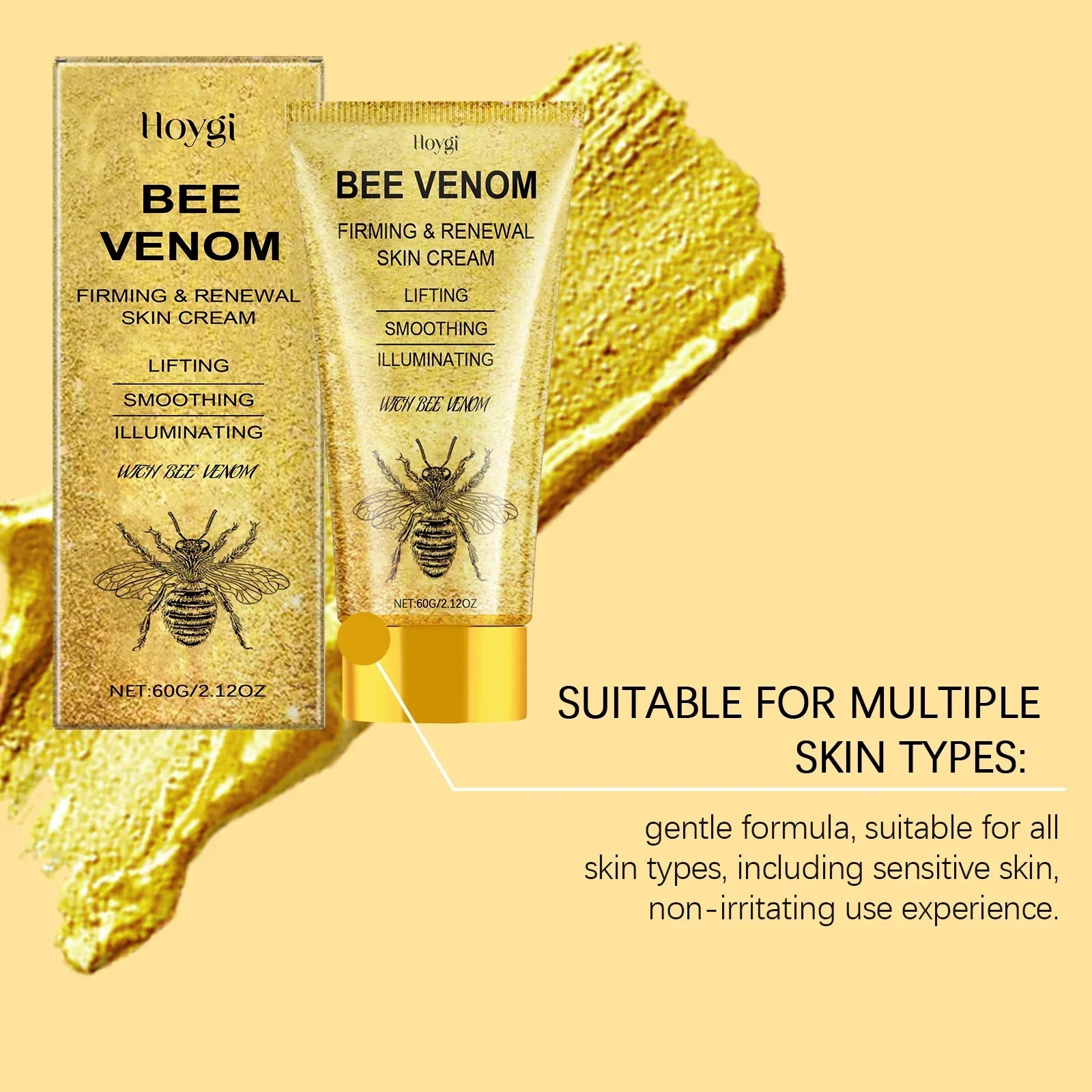 Hoygi Bee Venom Face Cream – Firming, Lifting & Anti-Aging Anti-Aging Face Cream Oasis Select
