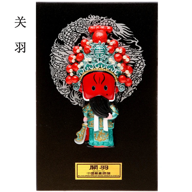Peking Opera mask decoration Chinese style hot pot restaurant teahouse decoration Peking Opera mask relief pendant Oasis Select 20 20cm x 13cm