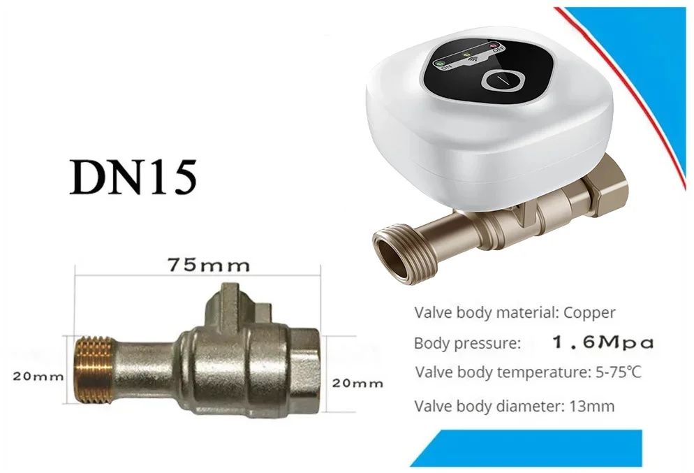 WiFi Smart Ball Valve DN15/DN20/DN25 – Alexa & Google Home Smart WiFi Ball Valve Oasis Select EU DN15 Automatic