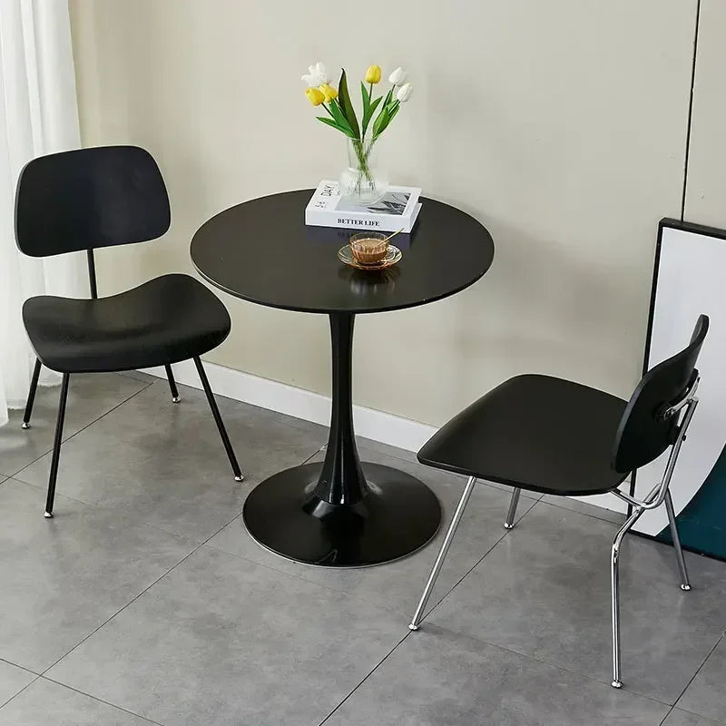 Nordic industrial style ant chair wrought iron light luxury meeting room back chair study livingdining chair Durable Oasis Select