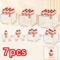 4/5/6/7/8pcs transparent acrylic 3D cube cake rack set for party dessert display ideal choice for party planners and sellers Oasis Select 7pcs-transparent