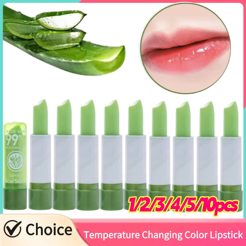Aloe Vera Color-Changing Lip Balm – Moisturizing & Nourishing