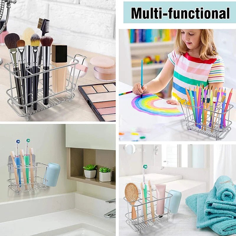Toothbrush Holder For Bathroom Wall Or Counter, Non-Slip Mat Drill-Free Toothbrush Organizer For Electronic Toothbrush Oasis Select