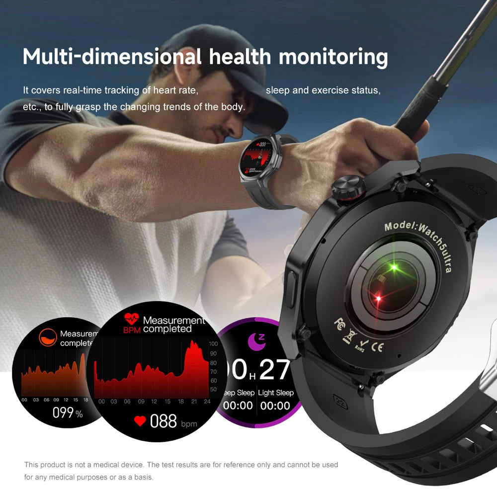 New Outdoors Smart Watch Men SOS GPS Compass BT Call Smartwatch Waterproof Message Push Sports Health Monitor Altitude Pressure Oasis Select